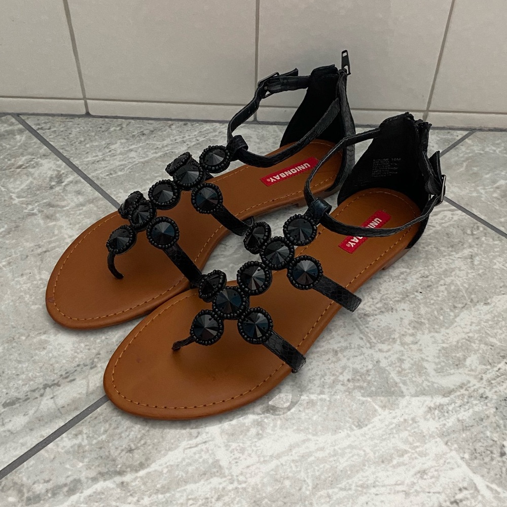UNIONBAY Beaded Sandals